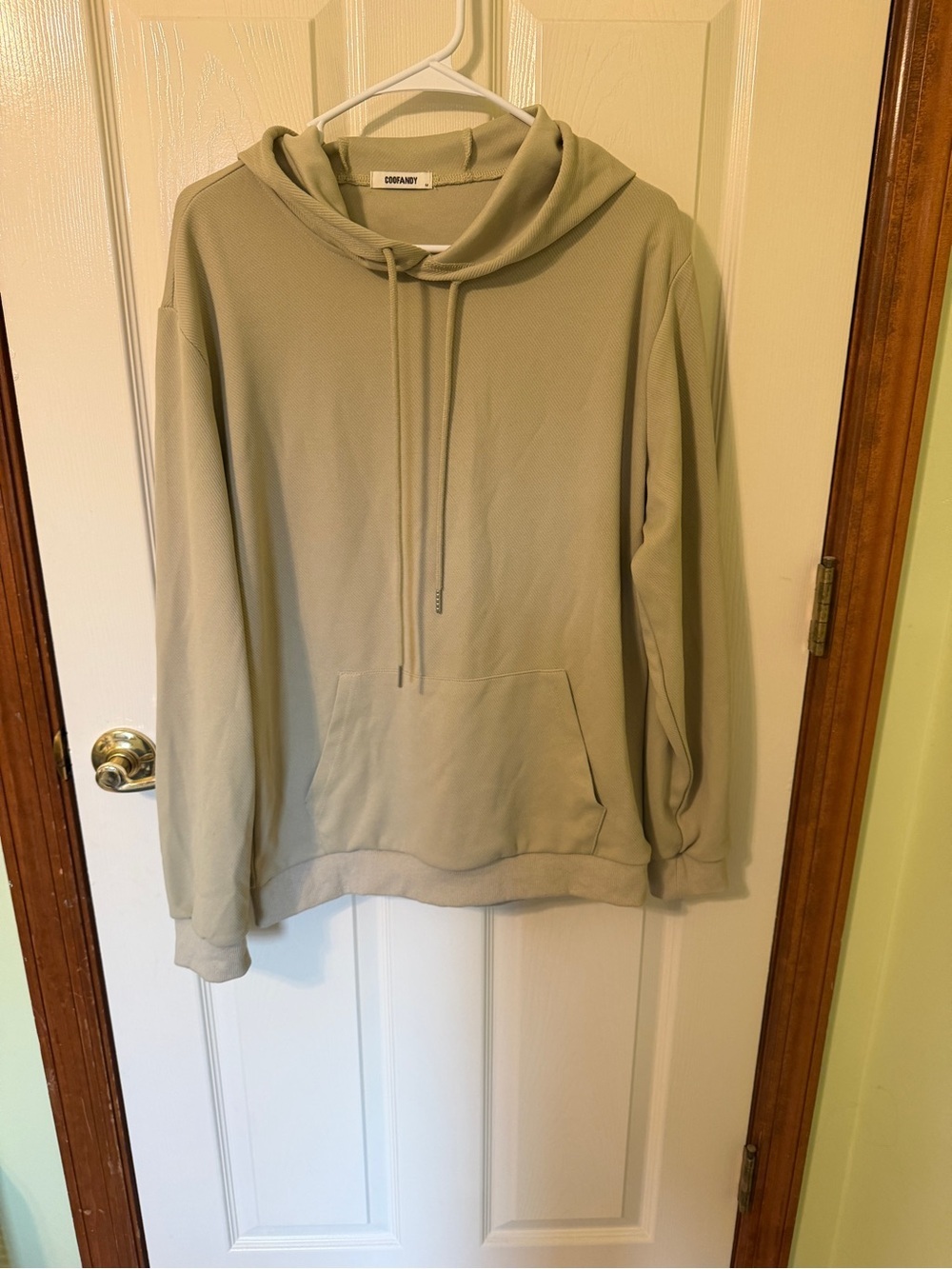 COOLMNT Men’s Light Sage Green Pullover Hoodie